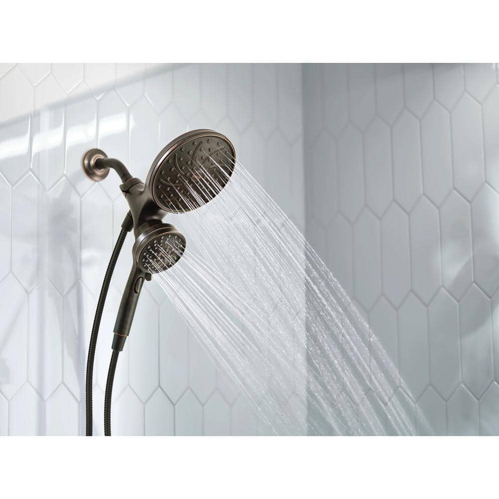 Mediterranean Bronze Multi-Head Wall Mounted Shower Faucet