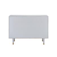 Linon Home Decor Dixon Gray 6-Drawer 48 in. Wide Dresser with Geo Front THD02865