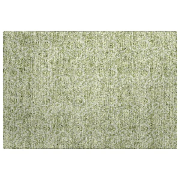 Dream Shag Premium Machine Washable Abstract ADS662 Aloe 2 ft. x 3 ft. Accent Rug