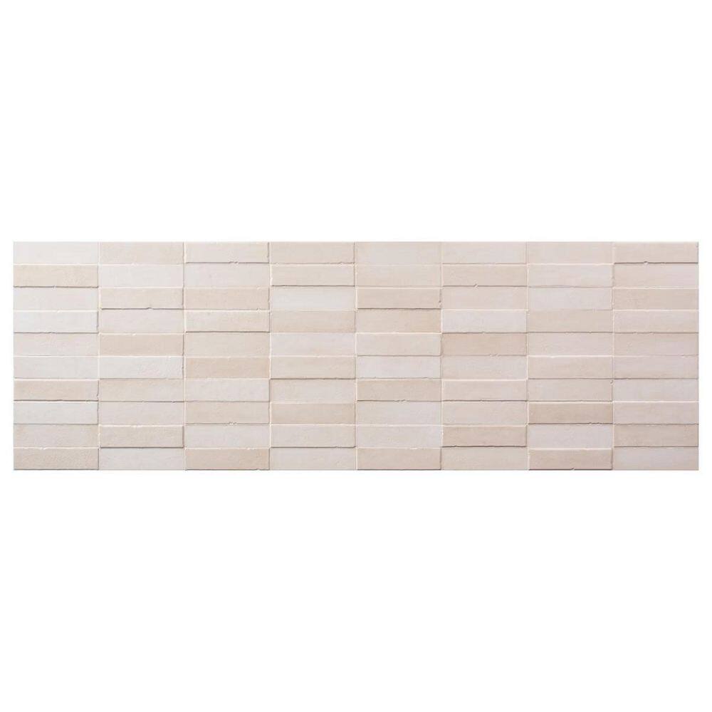 Mira Sand Beige 4 in. x 0.43 in. Textured Matte Ceramic Wall Tile Sample price history on PriceWatchPro