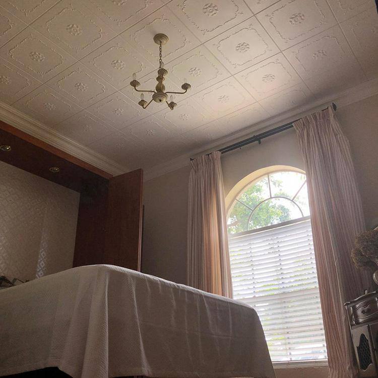 Bourbon Street White Polystyrene Glue-up Ceiling Tile