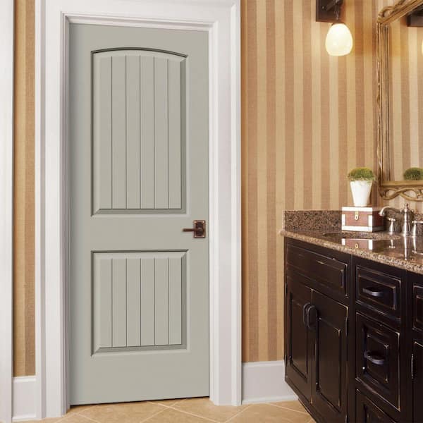 24 in. x 80 in. Santa Fe Desert Sand Painted Smooth Molded Composite MDF Interior Door Slab