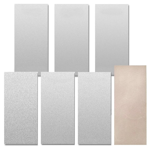 6-Piece Diamond Sharpening Stone Plate Set, 150 to 2000 Grit Whetstone Honing Kit for Kitchen Knives