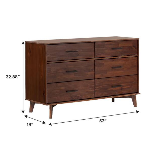Walker Edison Furniture Company Modern Walnut Solid Wood 6 Walker Edison Furniture Company Modern Walnut Solid Wood 6