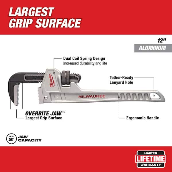 12 in. Aluminum Pipe Wrench