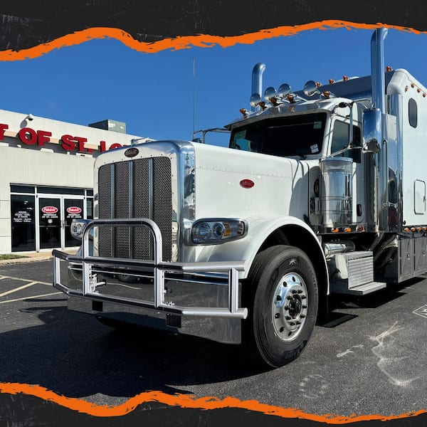 Folding Front Bumper Guard Brackets for Peterbilt 386/587 2019 (Brackets ONLY)