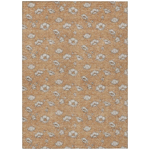 Chantille Machine Washable Indoor/Outdoor Abstract ACN2792 Copper 10 ft. x 14 ft. Area Rug