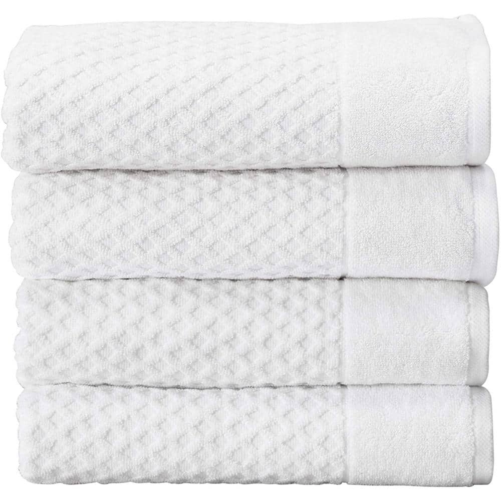 Bath Towels - Extra-Absorbent - 100% Cotton - 4-Pack 27 x 52