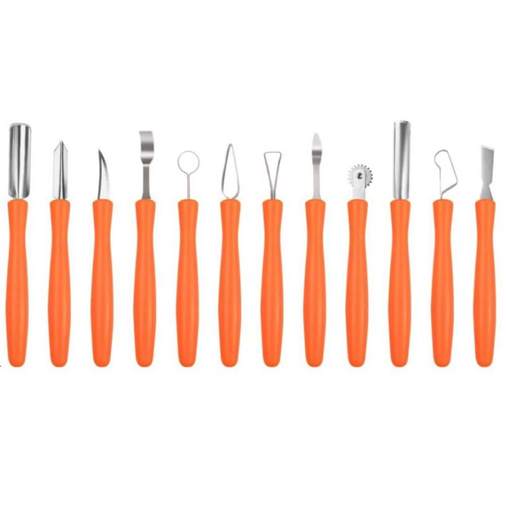 17-Piece Pumpkin Carving Kits, Pumpkin Carving Tools with Remote LED Candles and Stencils for Halloween Decor