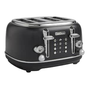 Matte Black Gourmezza 4-Slice Toaster