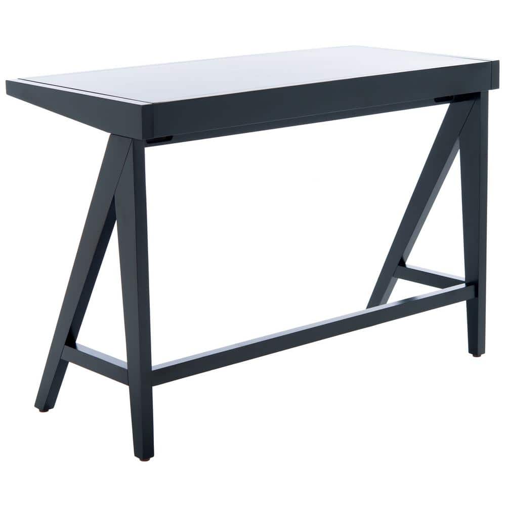 Ripley Black Mahogany Writing Desk with Drawer