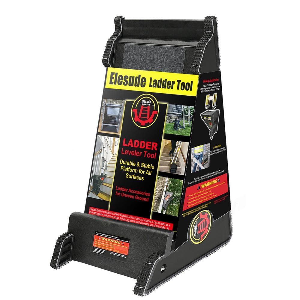 Easy to Use Ladder Leveler with Storage, Stair Ladder Stabilizer for All Su