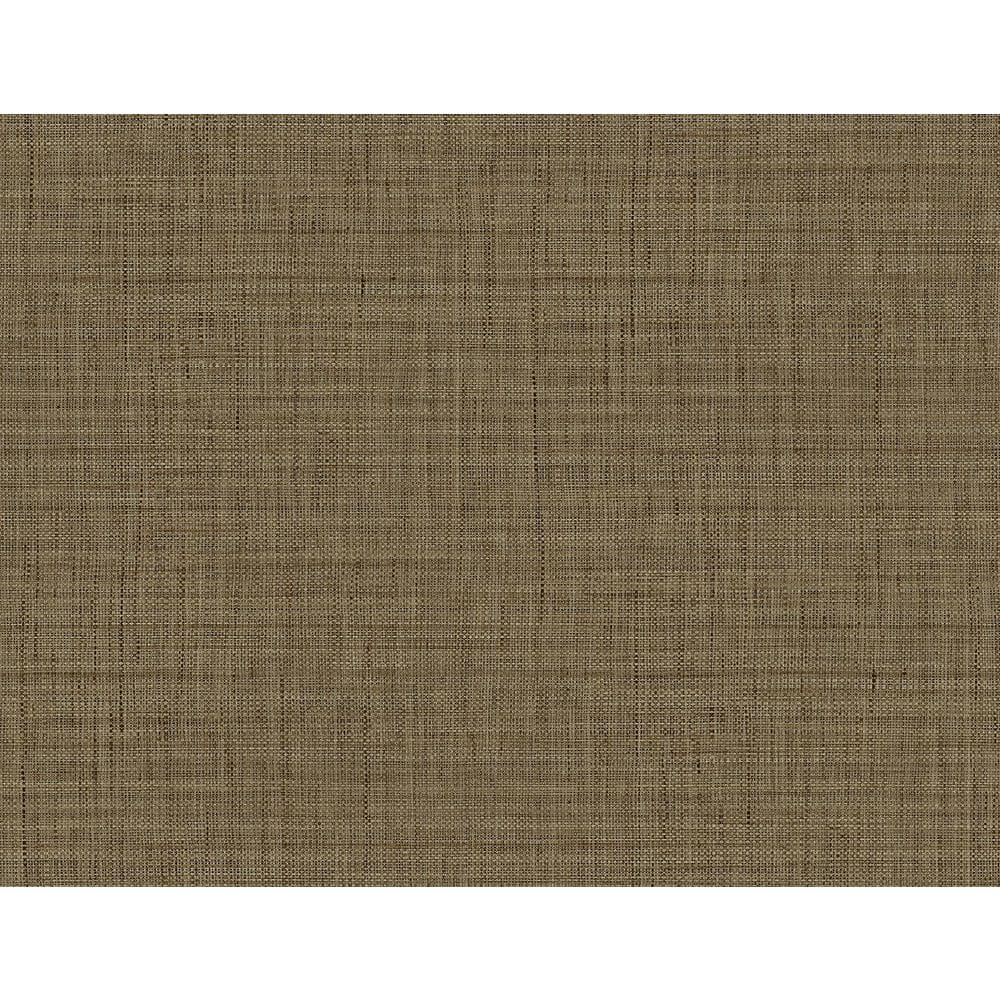 Seabrook Designs 60.75 sq. ft. Mocha Harvest Twine Embossed Vinyl ...