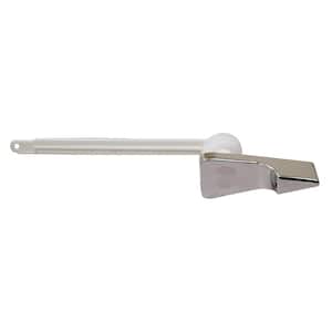 Toilet Tank Trip Lever for Front Left Mount American Standard Plebe and Cadet with 6 in. Plastic Arm in Chrome Plated