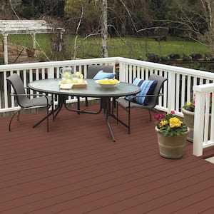 8 oz. #SC-118 Terra Cotta Solid Color Waterproofing Exterior Wood Stain and Sealer Sample
