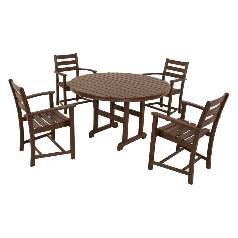 Trex Outdoor Furniture Monterey Bay Vintage Lantern 5-Piece Plastic Outdoor Patio Dining Set