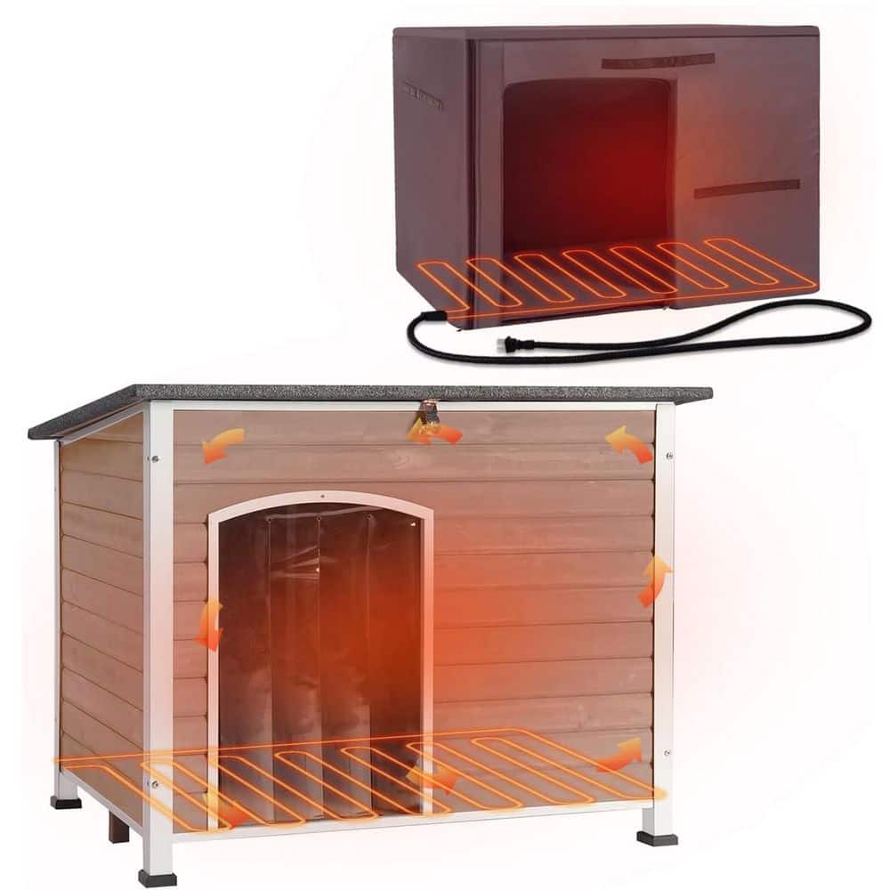 Heated Outdoor Dog House: Removable Liner and Heating Pad price history on PriceWatchPro
