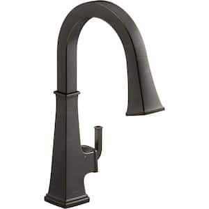 Riff Single-Handle Voice Activated Pull Down Sprayer Kitchen Faucet in Oil-Rubbed Bronze