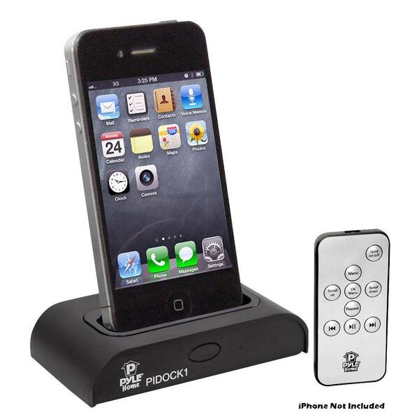 Pyle Universal iPod/iPhone Docking Station For Audio Output Charging - Sync with iTunes And Remote Control