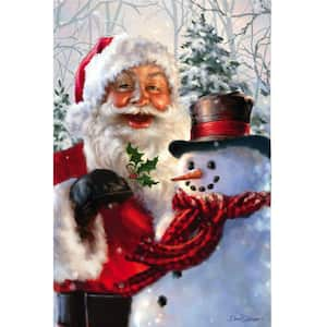 2-1/2 ft. x 3-2/3 ft. Santa and Frosty Sublimated House Flag