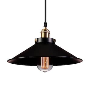 Edison Kim Collection 1-Light Black Indoor Hanging Lamp