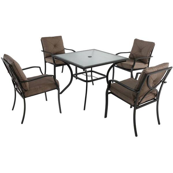 square glass patio table and chairs