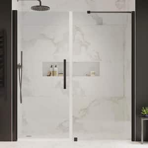 Pasadena 62-11/16 in. W x 72 in. H Pivot Frameless Shower Door in Oil Rubbed Bronze