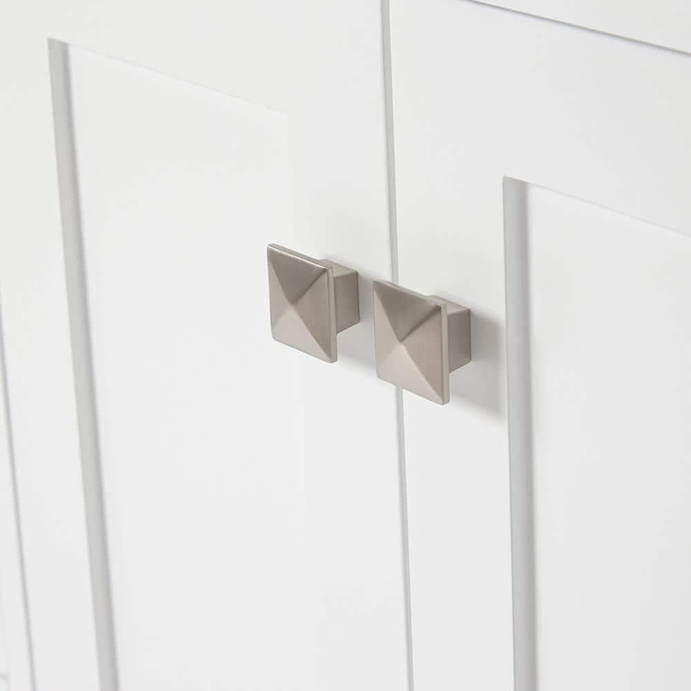 Cambridge 60" White Double Freestanding Vanity Cabinet