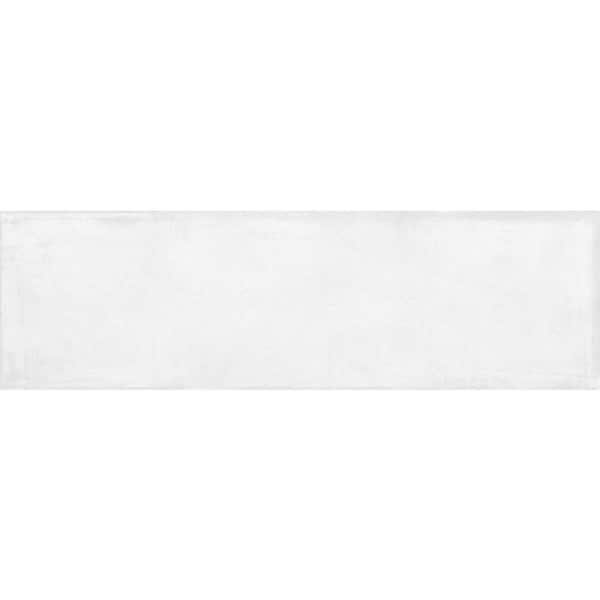 Apollo Tile Ripple White 6 in. x 6 in. Matte Ceramic Wall and Floor Sample Tile (0.25 sq. ft./Piece)