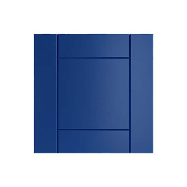 WeatherStrong Sanibel 13 in. W x 0.75 in. D x 13 in. H Blue Cabinet Door Sample Reef Blue Matte