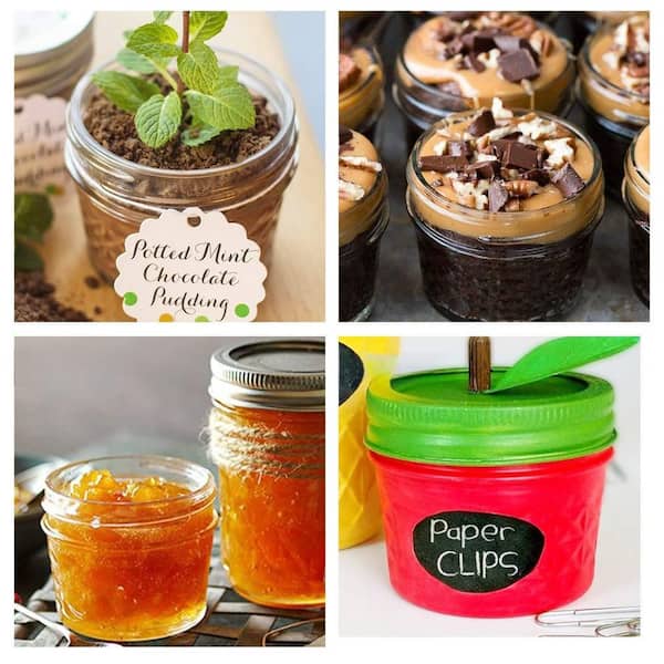 25-Piece Glass Mini Mason Jars, Mason Jars 4 oz. with Regular Lids, Extra 20 Lids, Made from Food Grade Materials