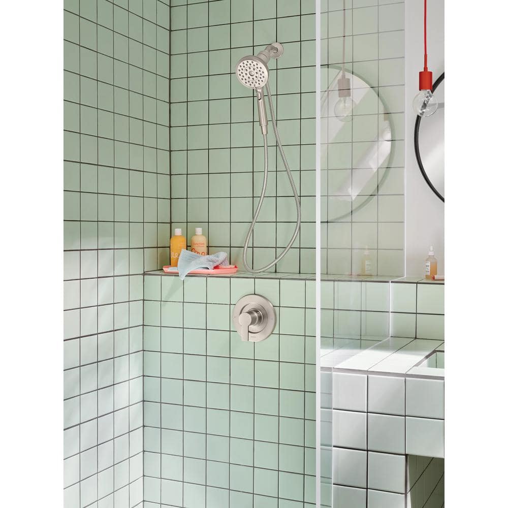 Nickel Handheld Shower Head with Magnetix Docking System
