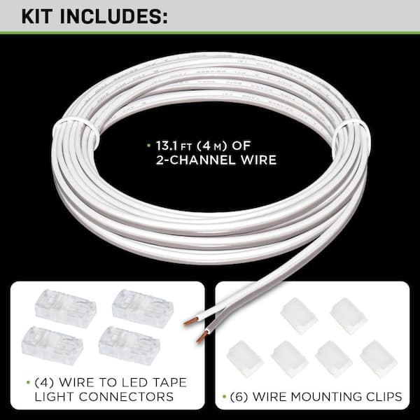 Wire To Tape Connectors, Home Depot Led Light Strip Connector