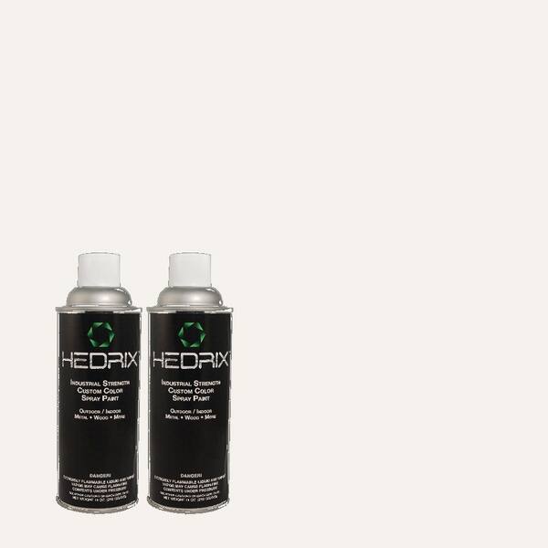 Hedrix 11 oz. Match of W-D-610 White Glove Semi-Gloss Custom Spray Paint (2-Pack)