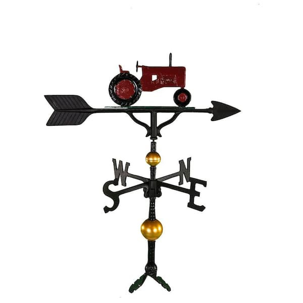 32 in. Deluxe Red Tractor Weathervane