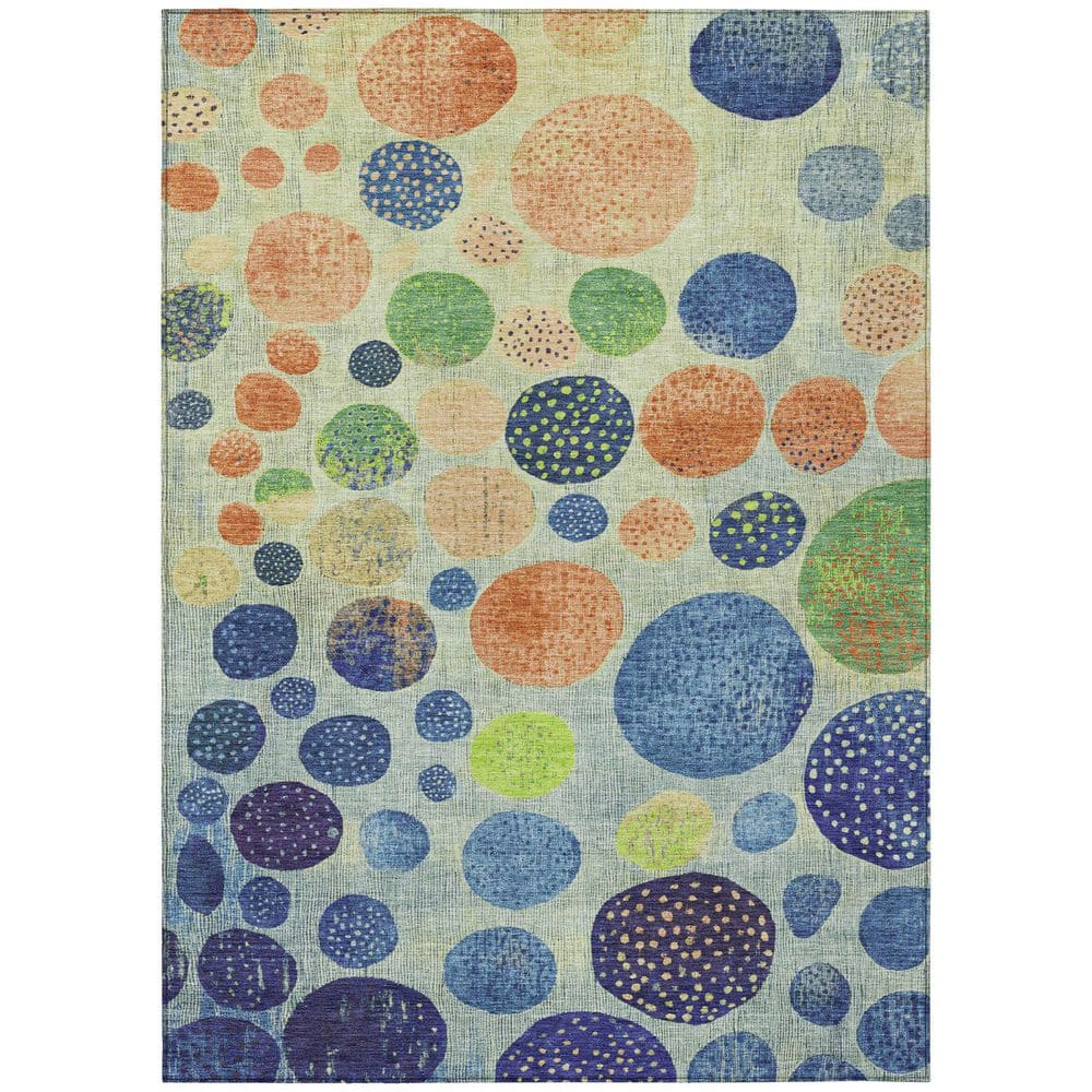 Chantille Machine Washable Indoor/Outdoor Abstract ACN1899 Navy 5 ft. x 7 ft. 6 in. Accent Rug price history on PriceWatchPro