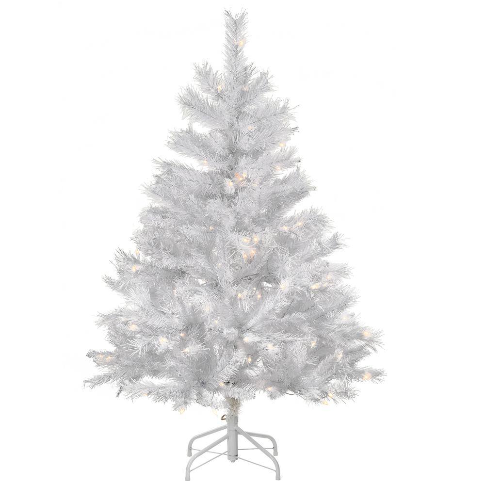 4.5 ft. PreLit Winchester White Pine Artificial Christmas Tree with Clear Lights price history on PriceWatchPro