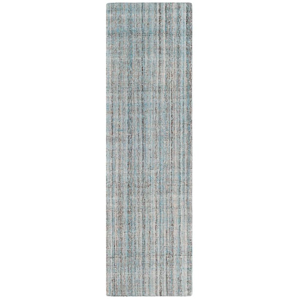 SAFAVIEH Abstract Blue/Multi 2 ft. x 14 ft. Striped Runner Rug