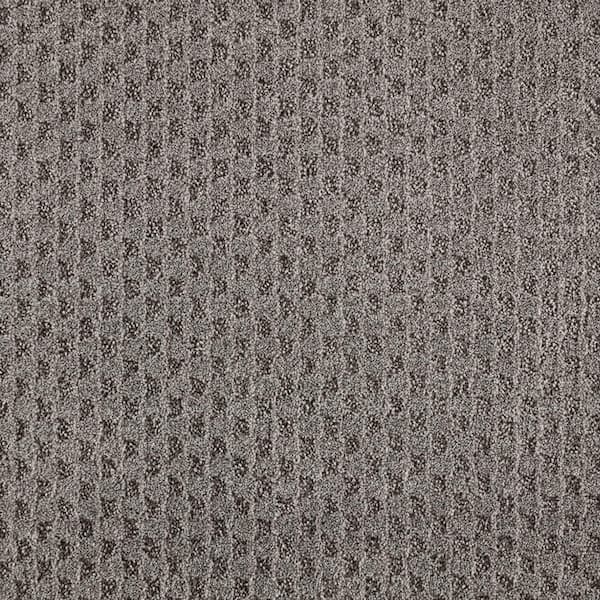 Lifeproof Shiloh Point  - Smooth Stones - Gray 40 oz. Triexta Pattern Installed Carpet