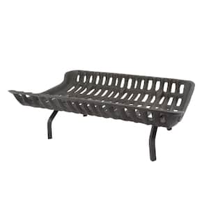 28 in. Cast Iron Fireplace Grate with 4 in. Legs