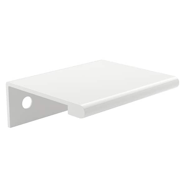 Richelieu Hardware Lincoln Collection 1-5/16 in. (33 mm) Modern White Cabinet Egde Pull