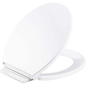 Highline Quiet-Close Round Closed Front Toilet Seat in White (3-Pack)