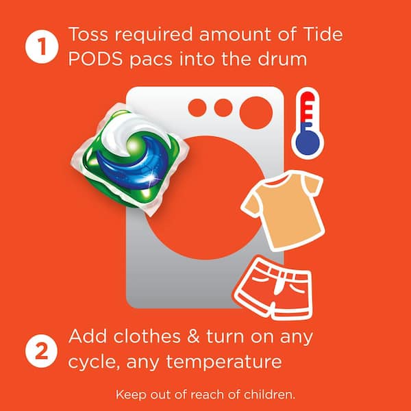 Tide Pods April Fresh High Efficiency Laundry Detergent with Downy 