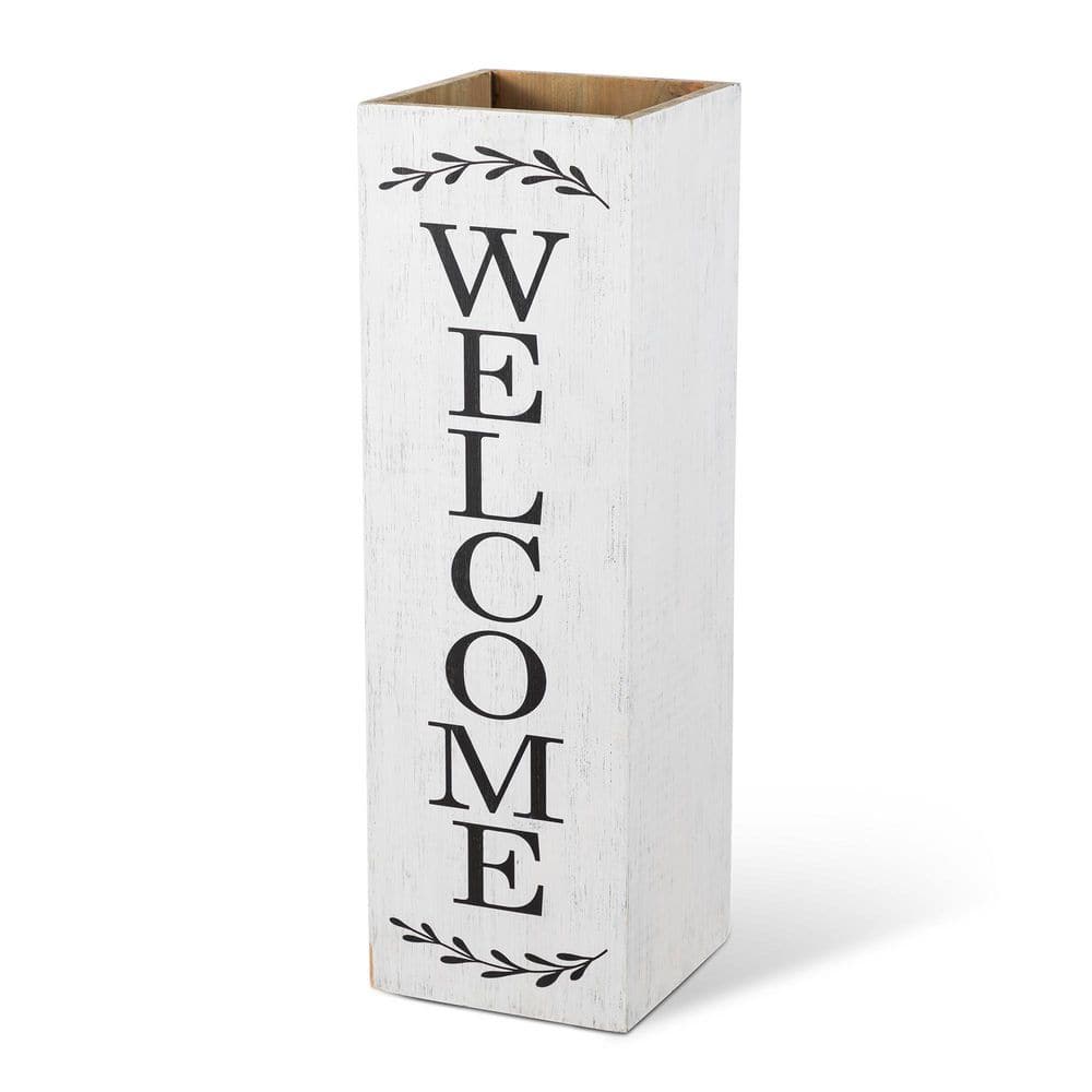 "24 in. H Double Sided Solid Wood White Boxed ""WELCOME PORCH"" Porch Sign" price history on PriceWatchPro