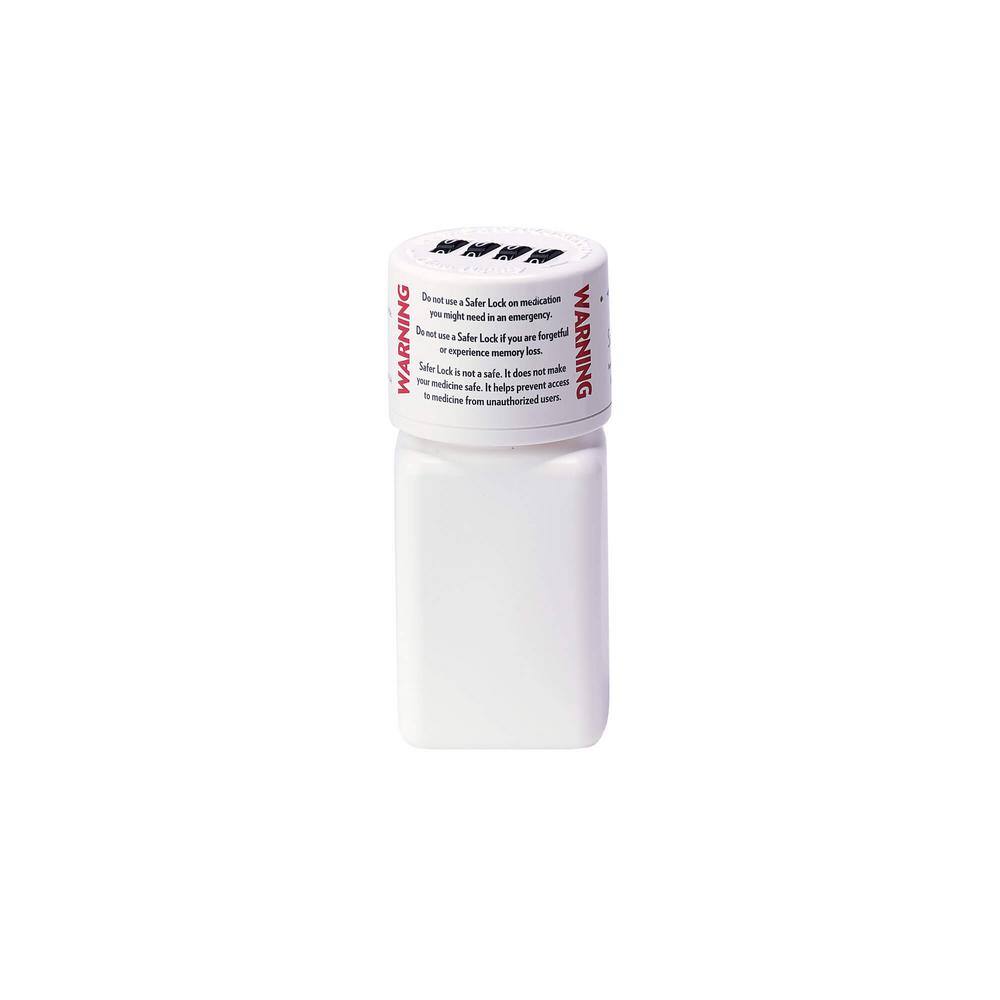 UPC 861121000092 product image for Safer Lock Pill Bottle Safe with Combination Lock, White | upcitemdb.com