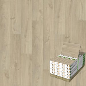 Vert Haus Blanched Oak 10 mm T x 7.4 in. x 47.2 in. Waterproof Hybrid Resilient Flooring (540 sq. ft. /pallet)