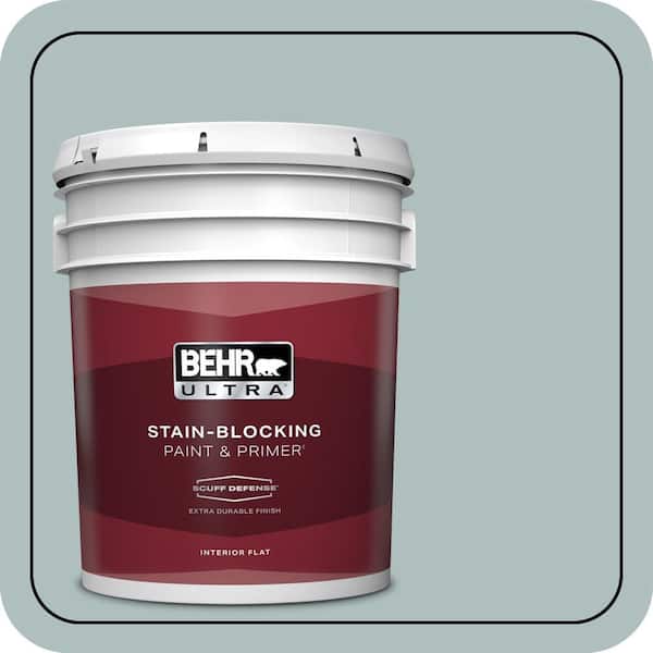 BEHR ULTRA 5 gal. #N440-3 Greenwich Village Extra Durable Flat Interior Paint & Primer