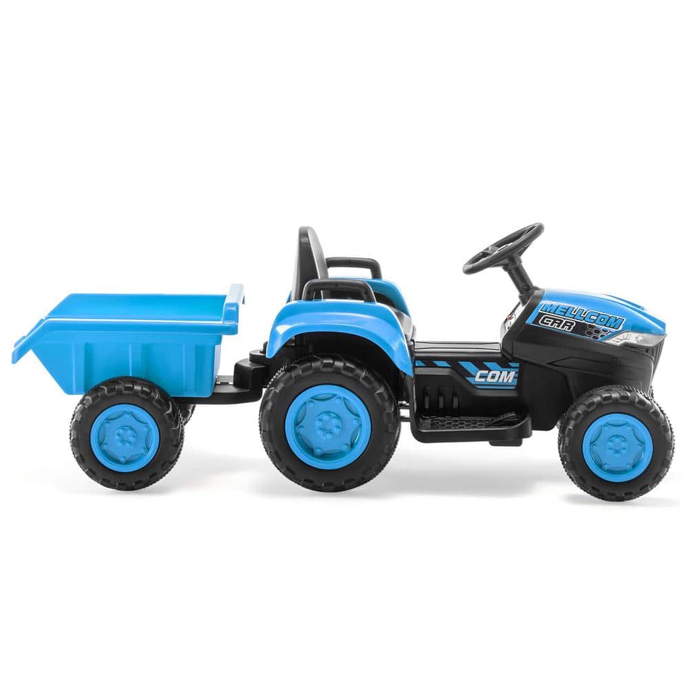 Boy Ride on 9 in. Toy Tractor, 12-Volt Electric Kids Car with Remote Contro