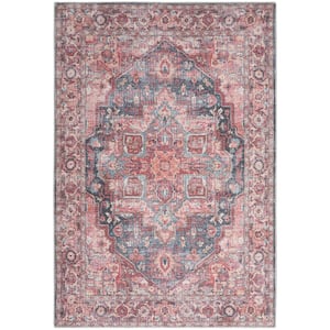 57 Grand Machine Washable Multicolor 4 ft. x 6 ft. Floral Traditional Area Rug