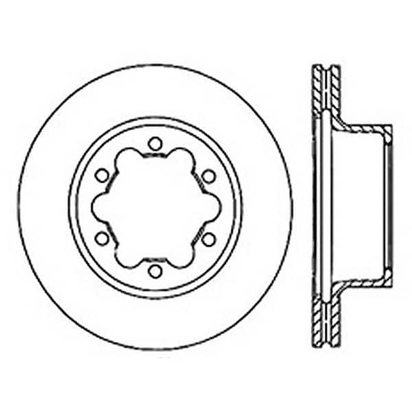 Centric Parts Disc Brake Rotor 2007-2008 Dodge Sprinter 3500